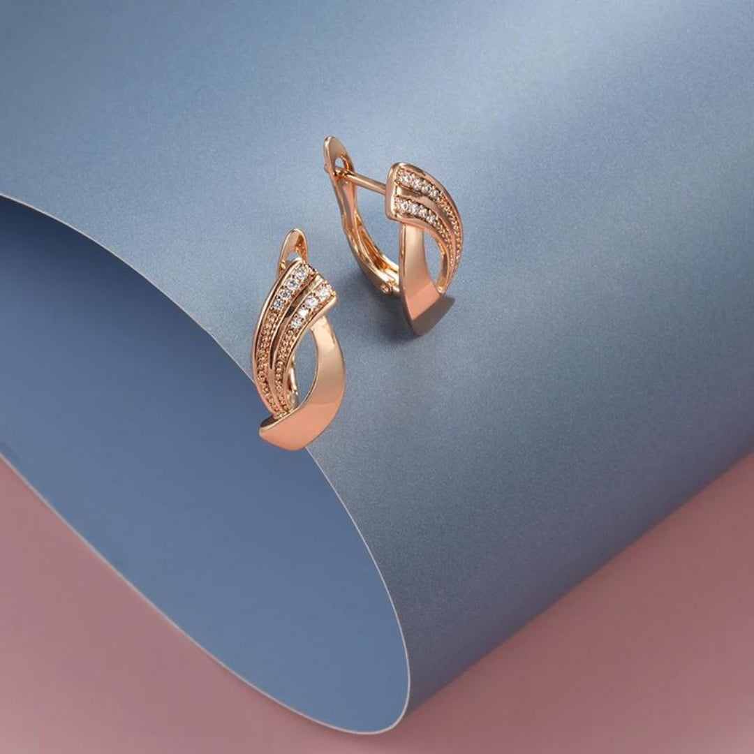 Chic Rose Gold Earrings
