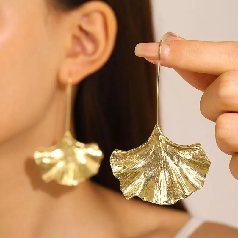 Golden Petal Earrings - Vintage Bliss