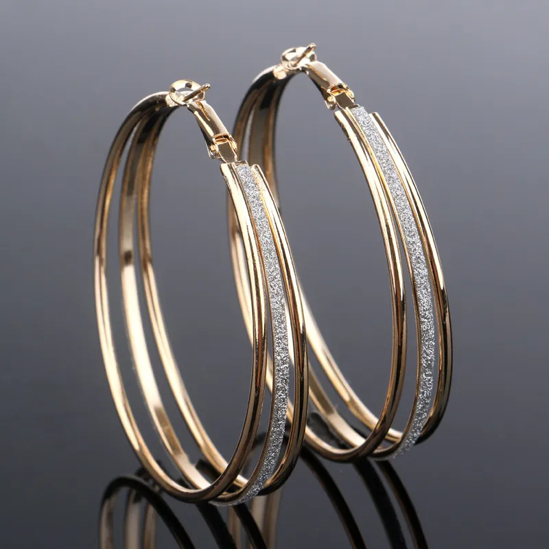 Brilliant Vintage Gold Hoop Earrings