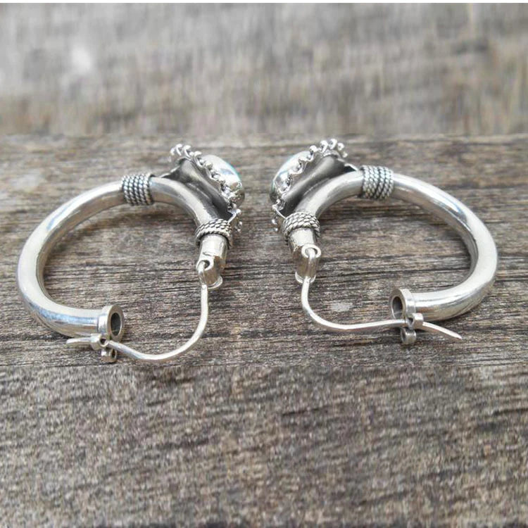 Retro turquoise chic earrings