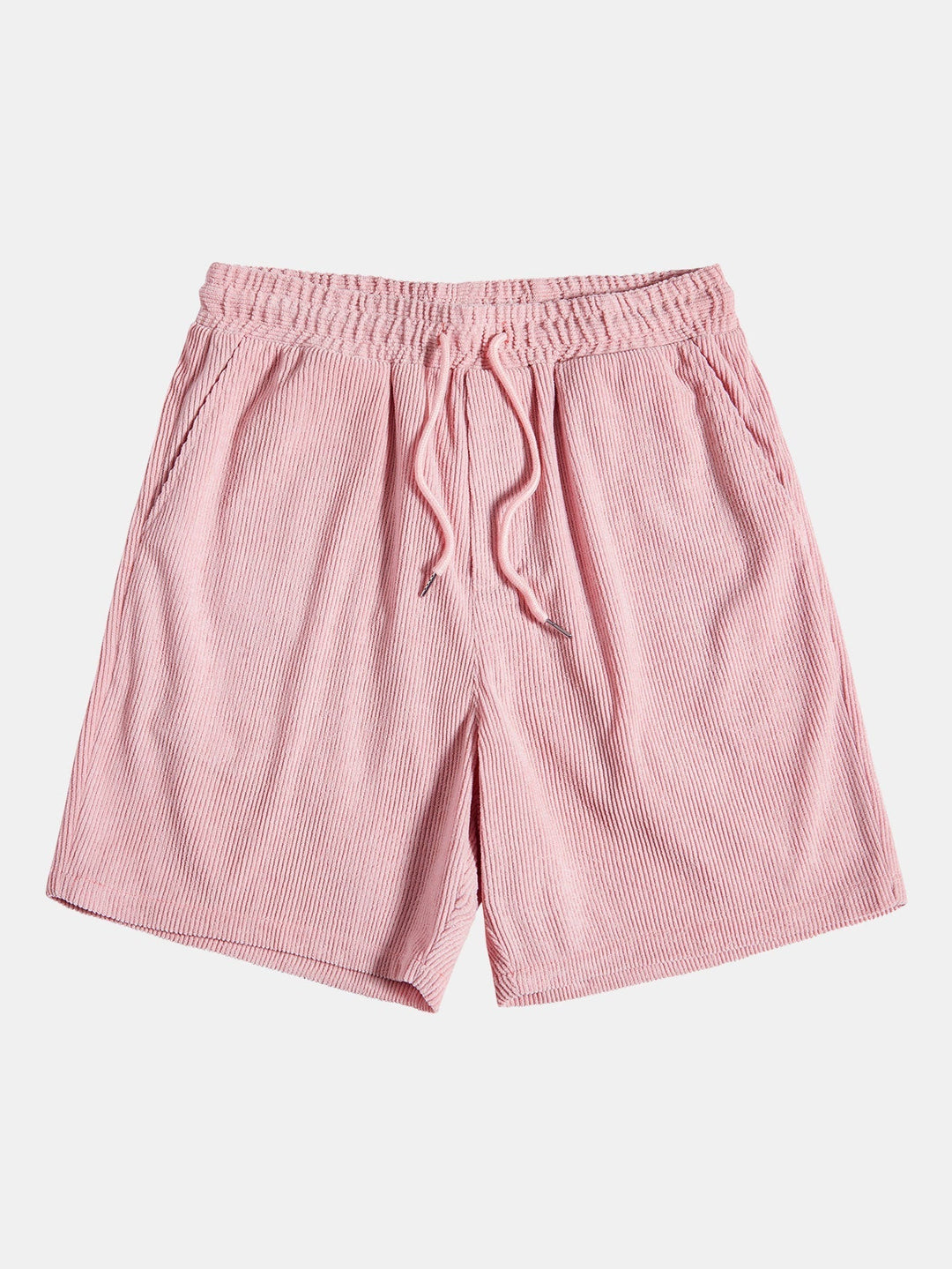 Short Sleeve Corduroy Shirt with Buttons and Shorts