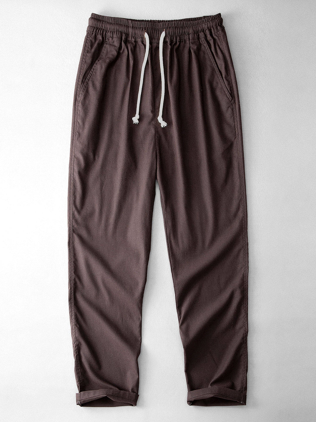 Long Sleeve Linen and Cotton Shirt with Pocket & Straight Leg Linen Pants