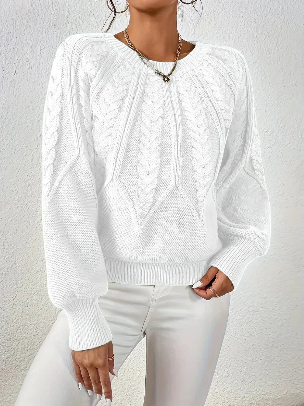Aviora™ | Casual and Elegant Cable Knit Sweater
