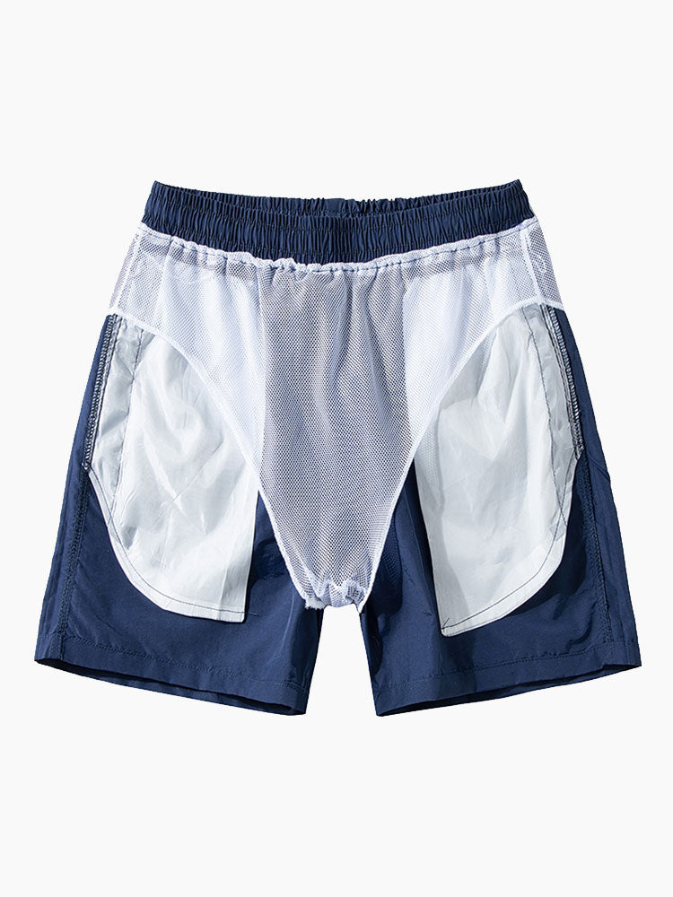 Island Sailing Print Button Up Shirts & Swim Shorts
