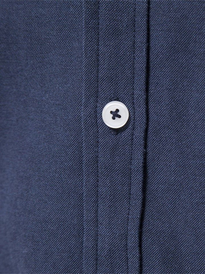 Long Sleeve Oxford Shirt with Buttons