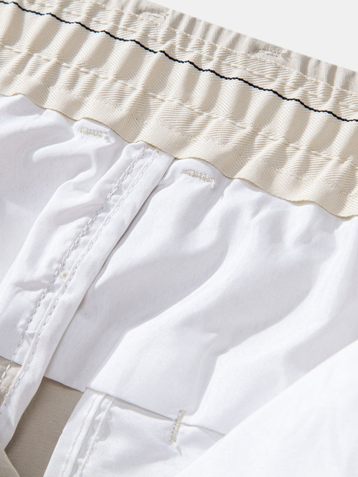 Straight Leg Pants with Elastic Waist