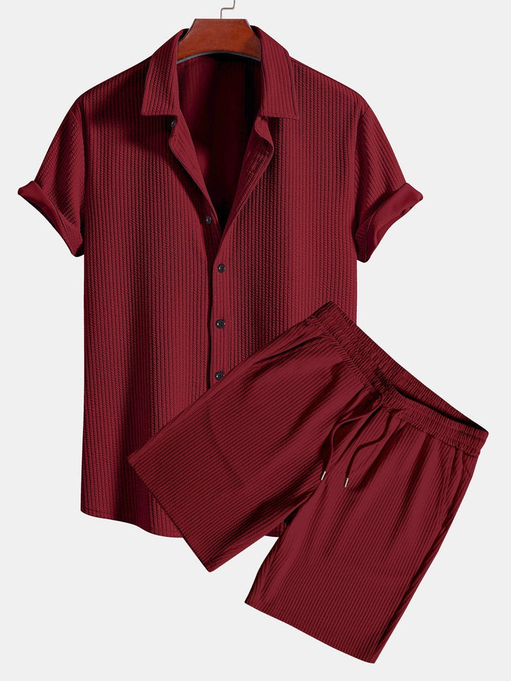 Shirt and shorts with nervous button