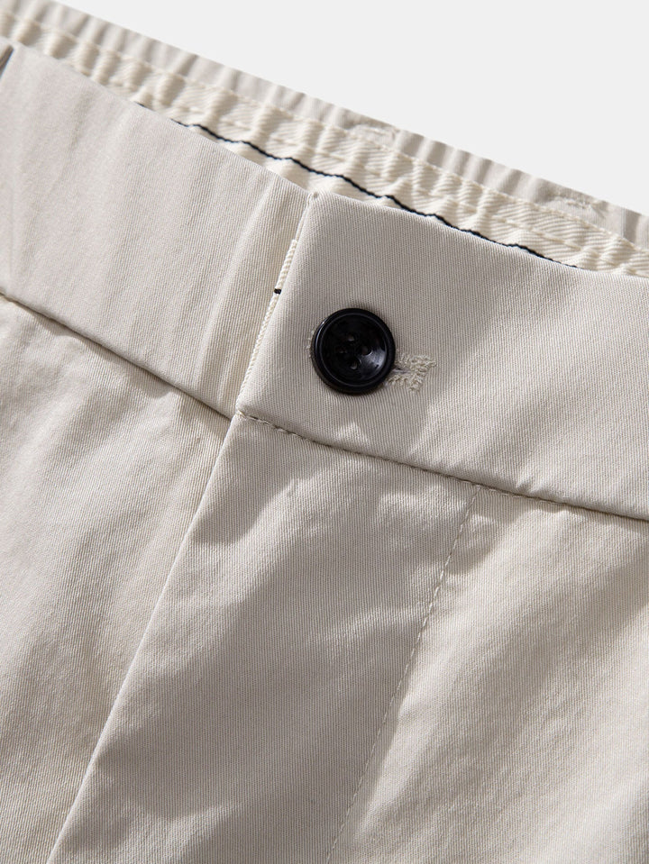 Straight Leg Pants with Elastic Waist