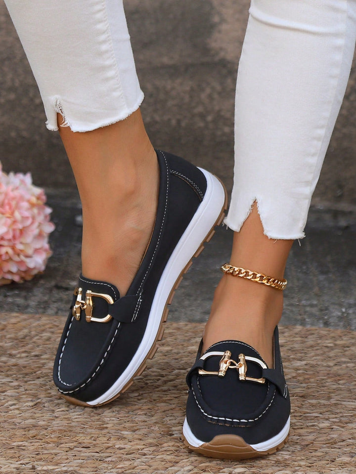 Ellara™ | Elegant Flat Buckle Loafers