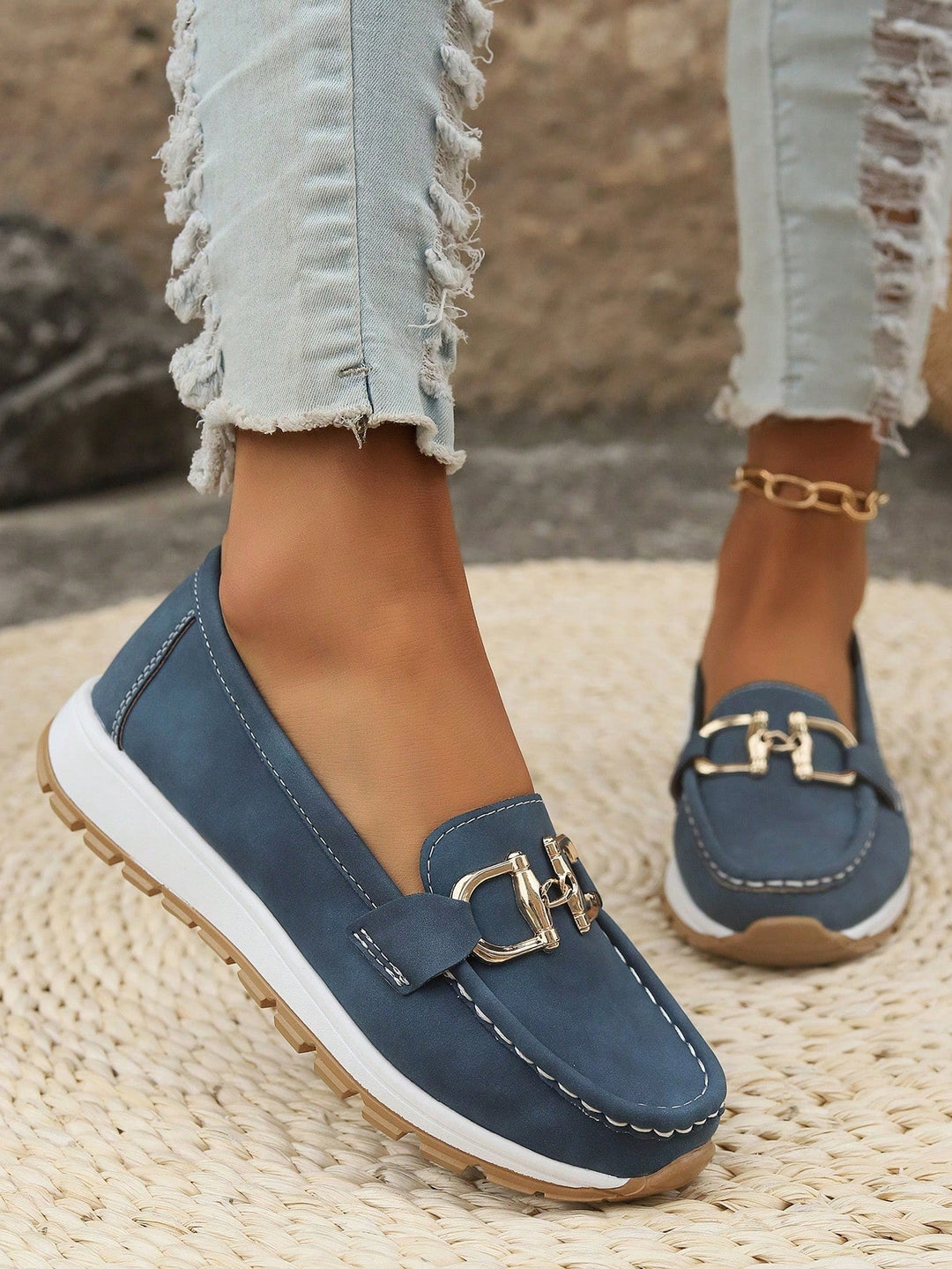 Ellara™ | Elegant Flat Buckle Loafers