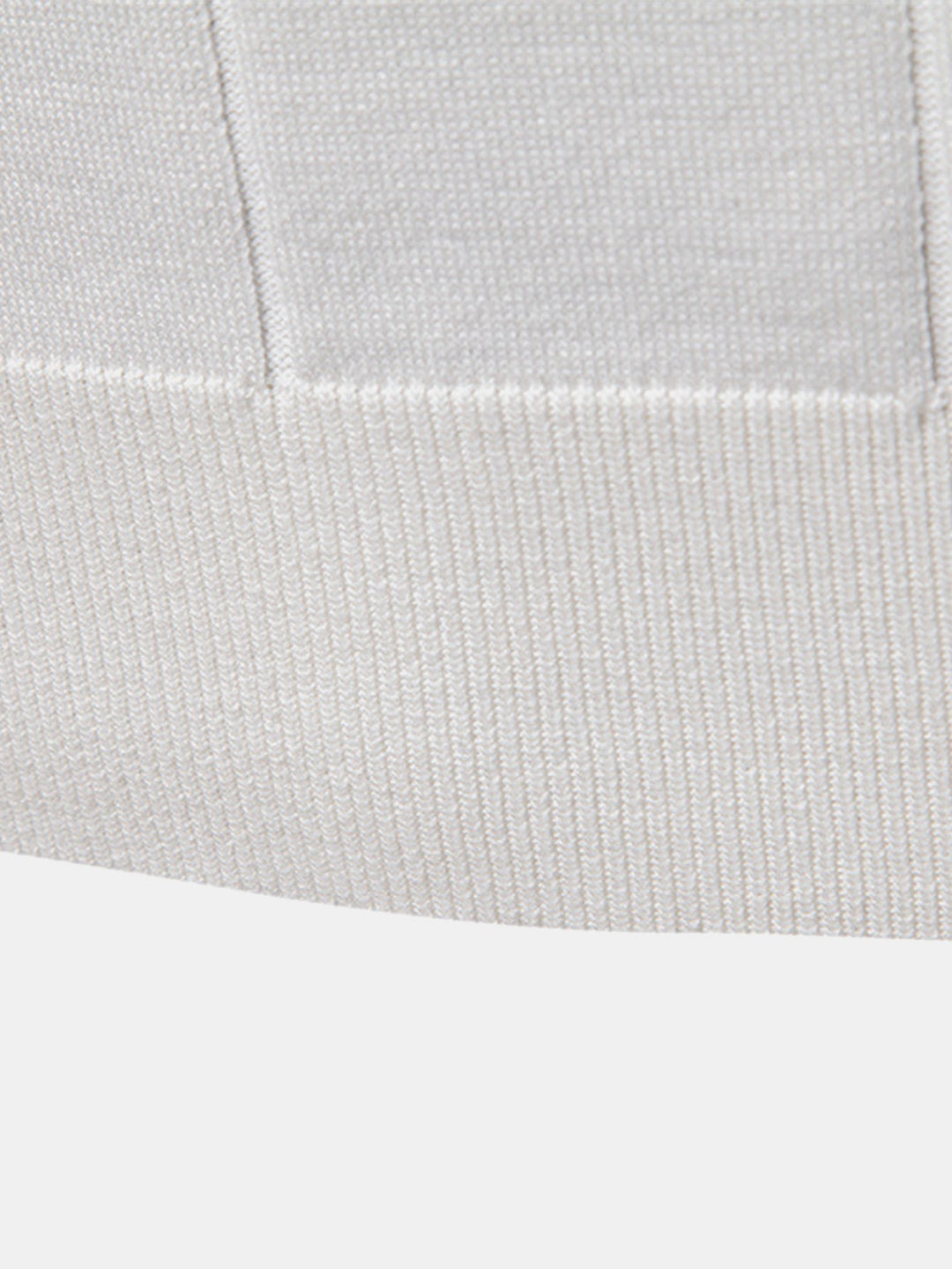 Knitted Polo with Zipper and Contrast Trim