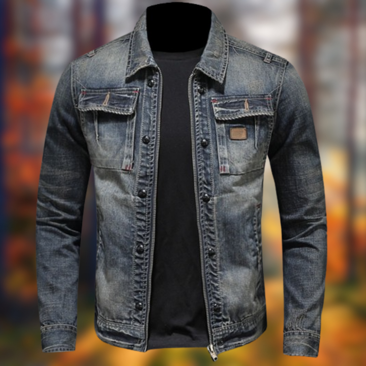 Basile™ | Retro Style Denim Jacket