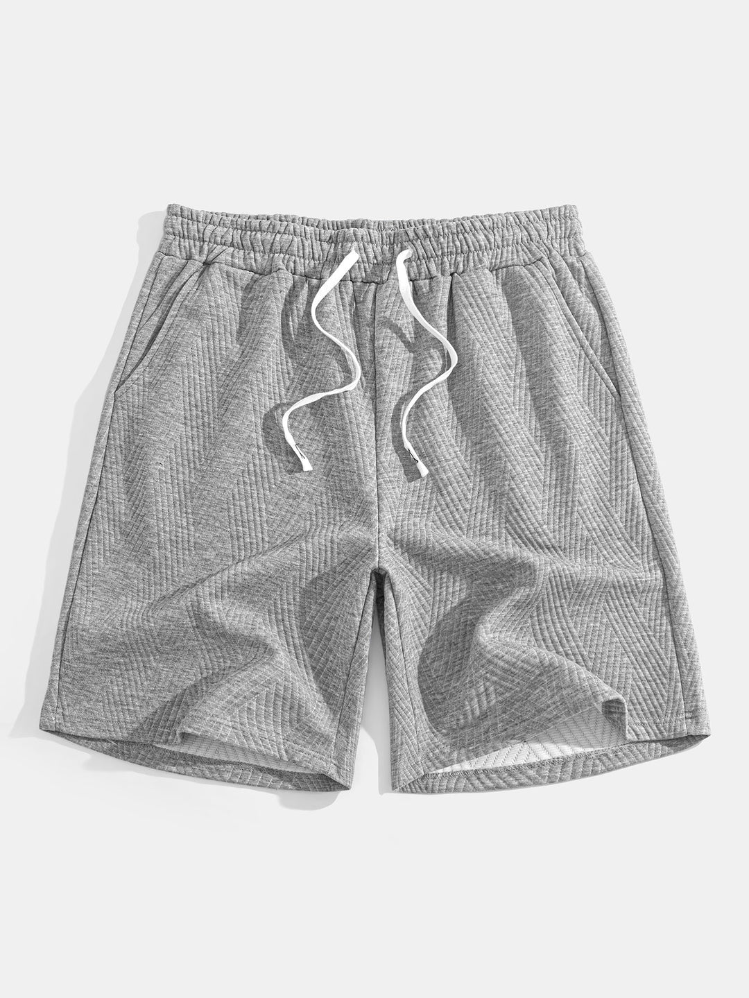 Sleeveless Hooded Sweatshirt in Striped Jacquard <tc>T-Shirt</tc> &amp; Shorts
