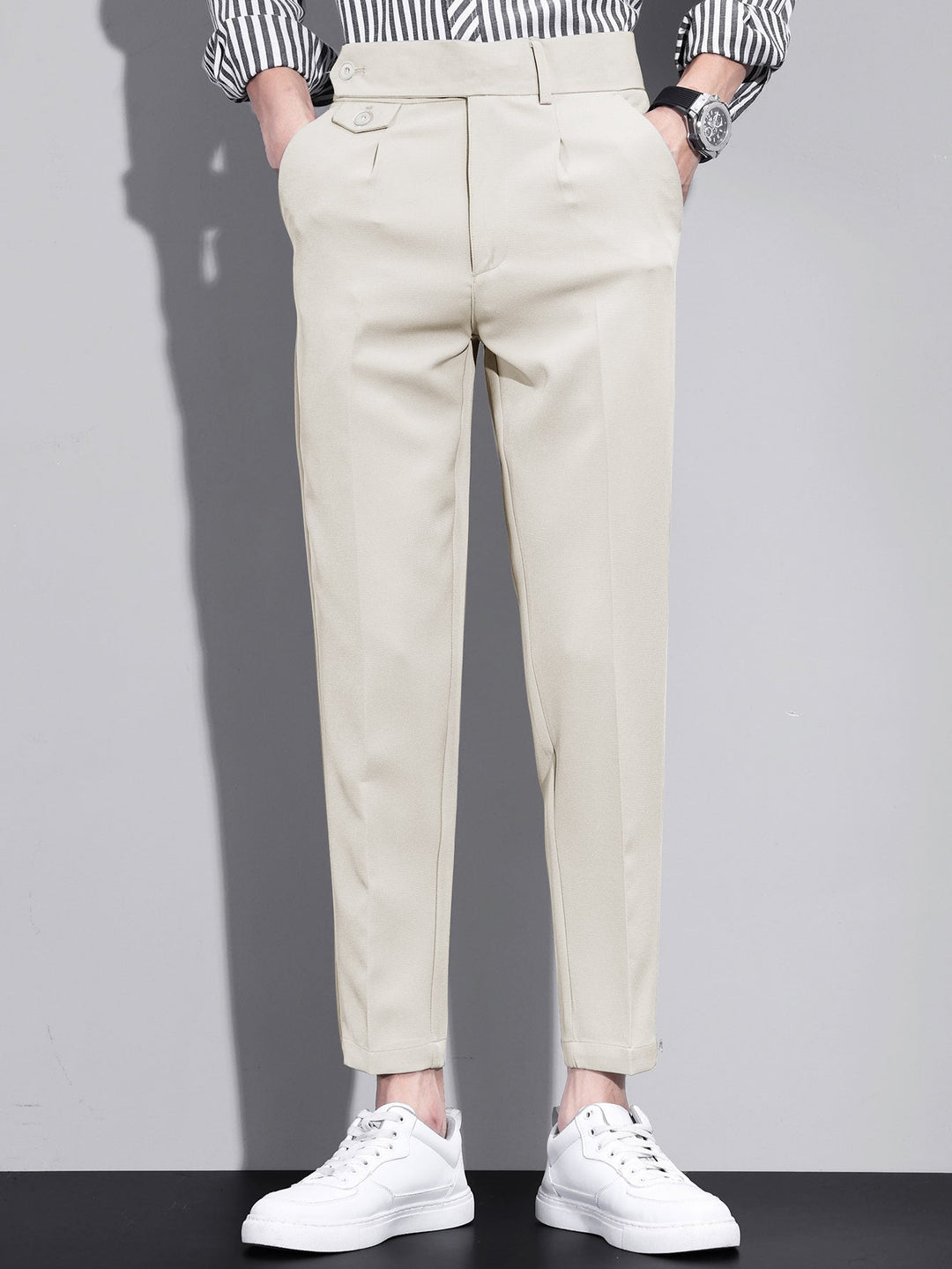Slim Tapered Cropped Pants