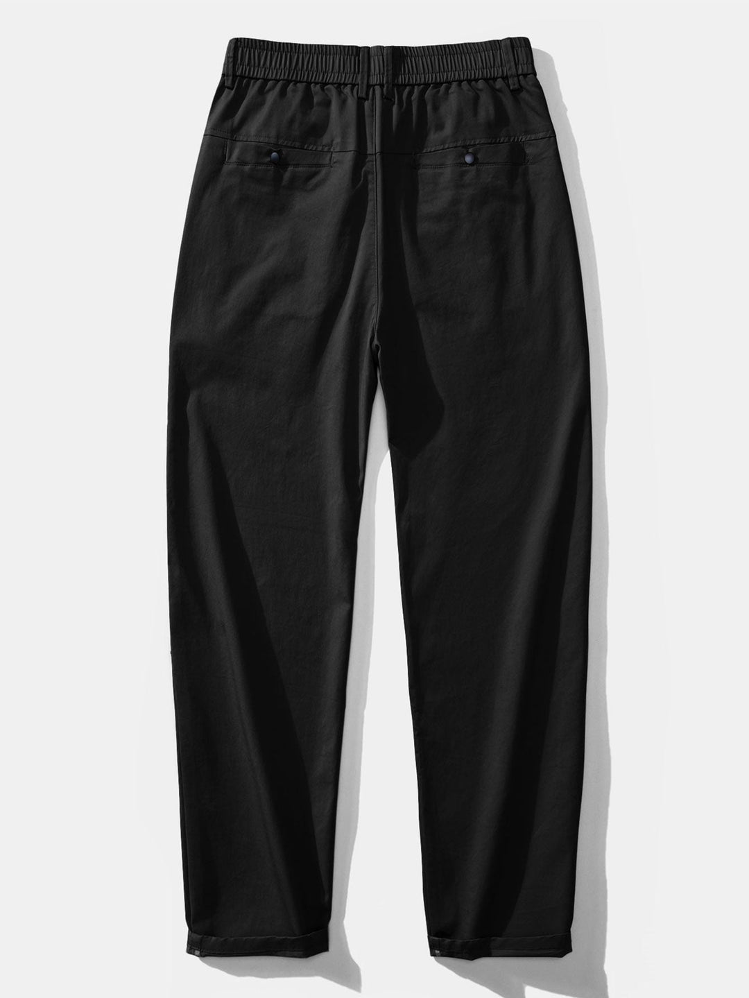 Straight Leg Pants with Elastic Waist