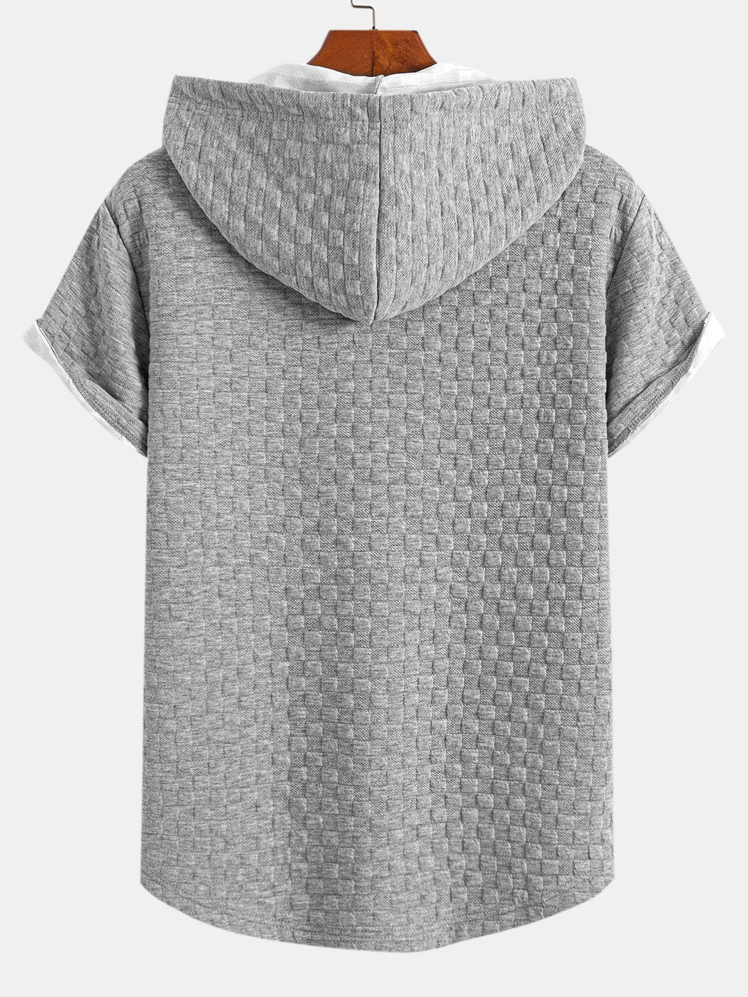 Hooded Sweatshirt with Checkerboard Hem <tc>T-Shirt</tc> &amp; Checkerboard <tc>Sh</tc>orts