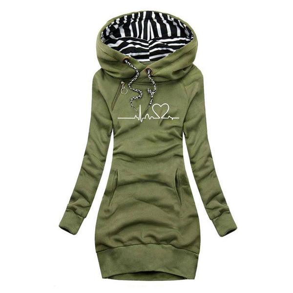 Cécile | Printed sweater dress Heartbeat