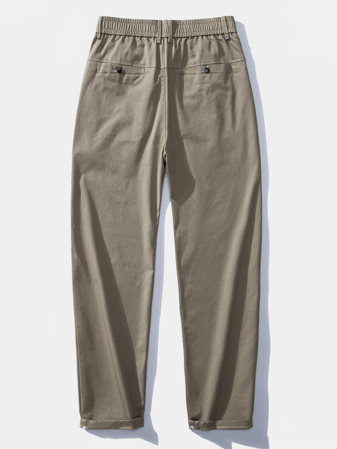 Straight Leg Pants with Elastic Waist