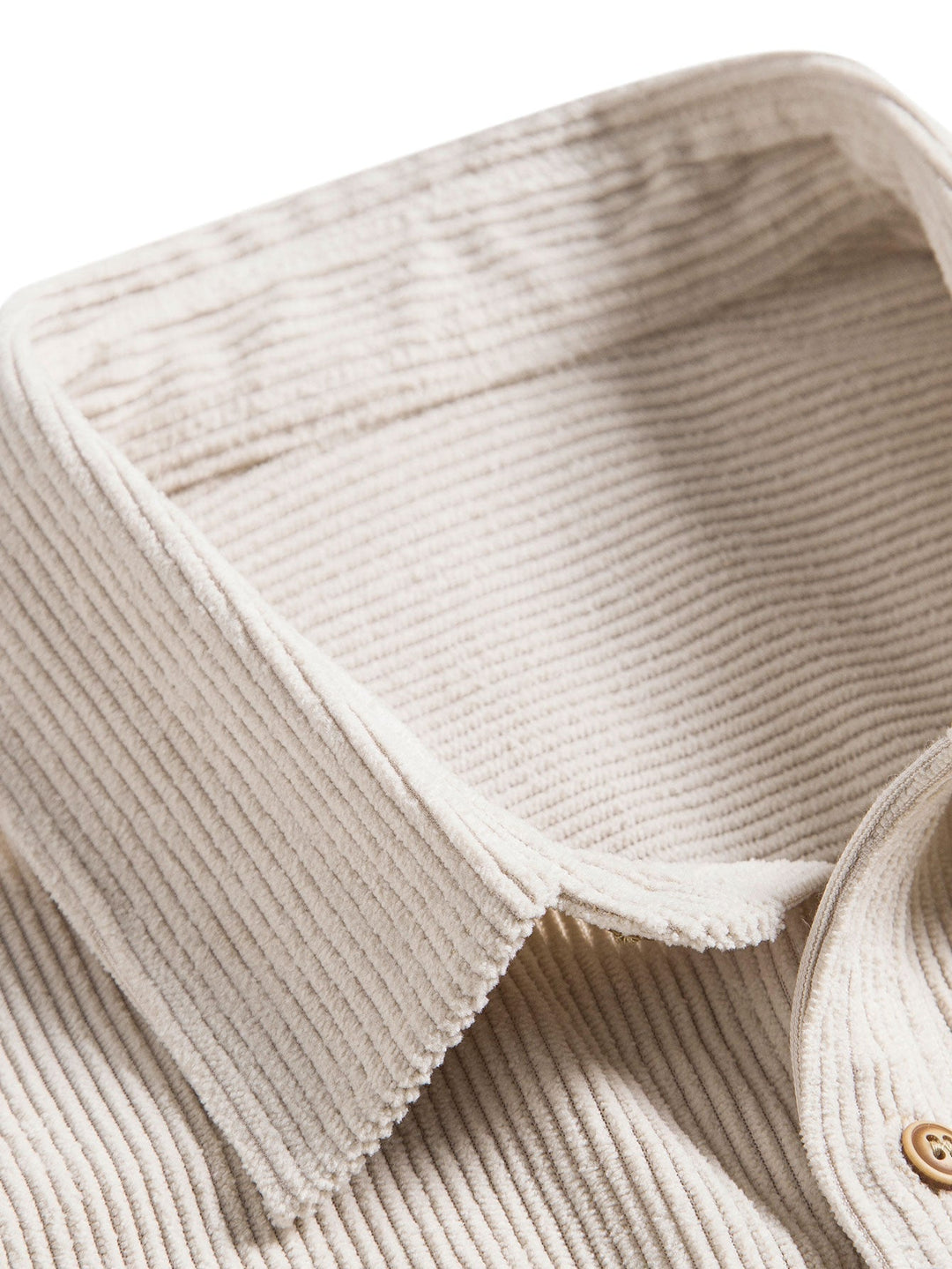 Corduroy Button Short Sleeve Shirt