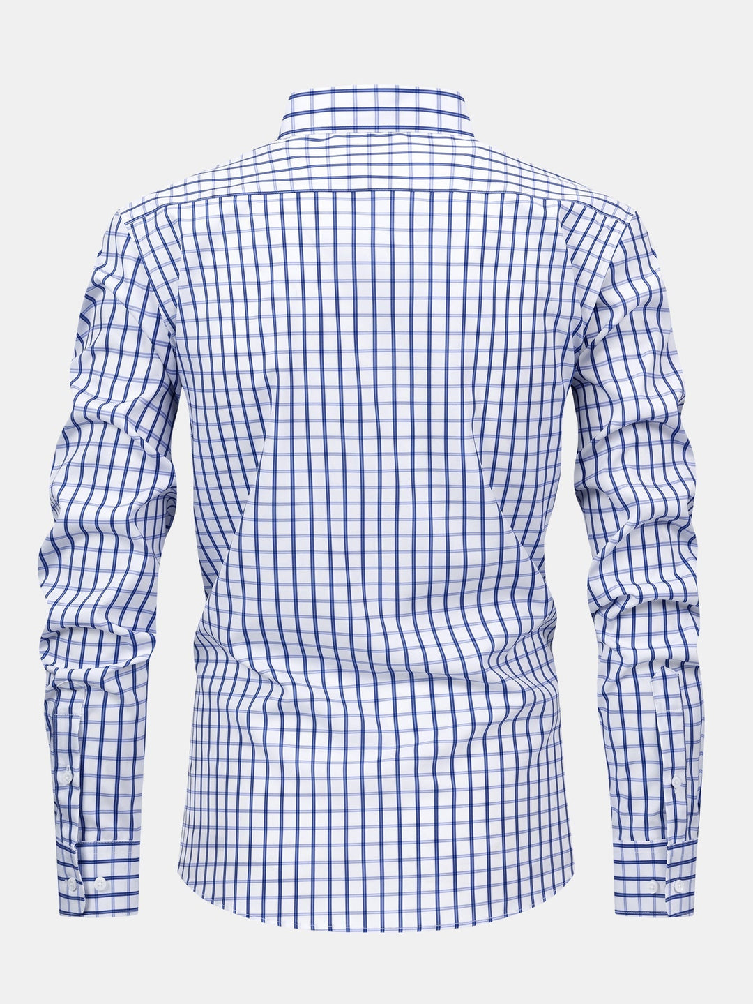 Long Sleeve Checkered Shirt with Buttons