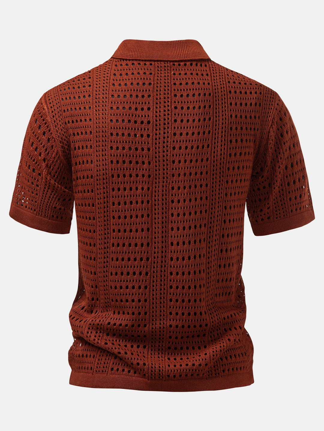 V-Neck Polo Shirt with Hook