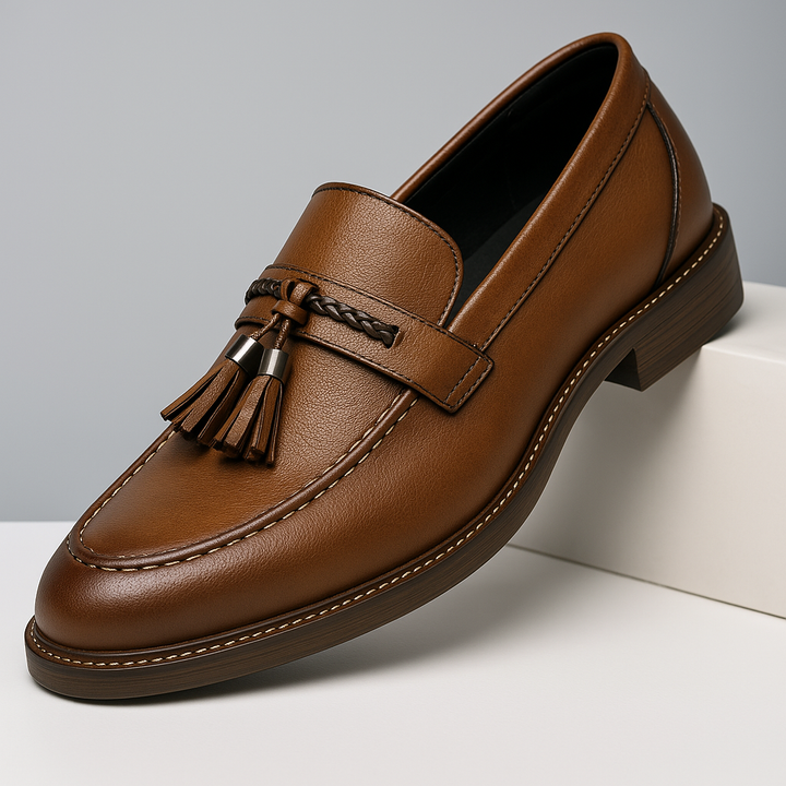 Leather Loafers with Tassels