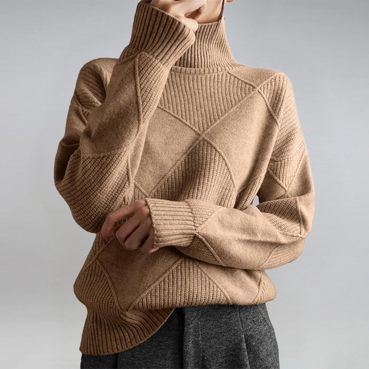 Luxe Cashmere Turtleneck Sweater by Lauren