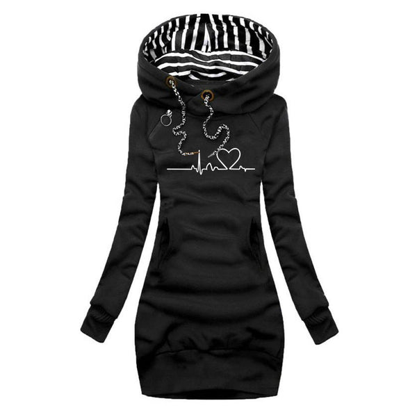 Cécile | Printed sweater dress Heartbeat