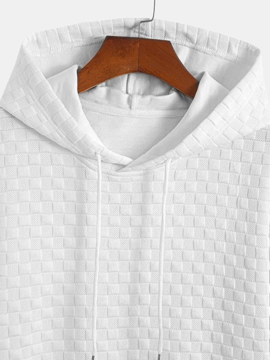 Hooded Sweatshirt with Checkerboard Hem <tc>T-Shirt</tc> &amp; Checkerboard <tc>Sh</tc>orts