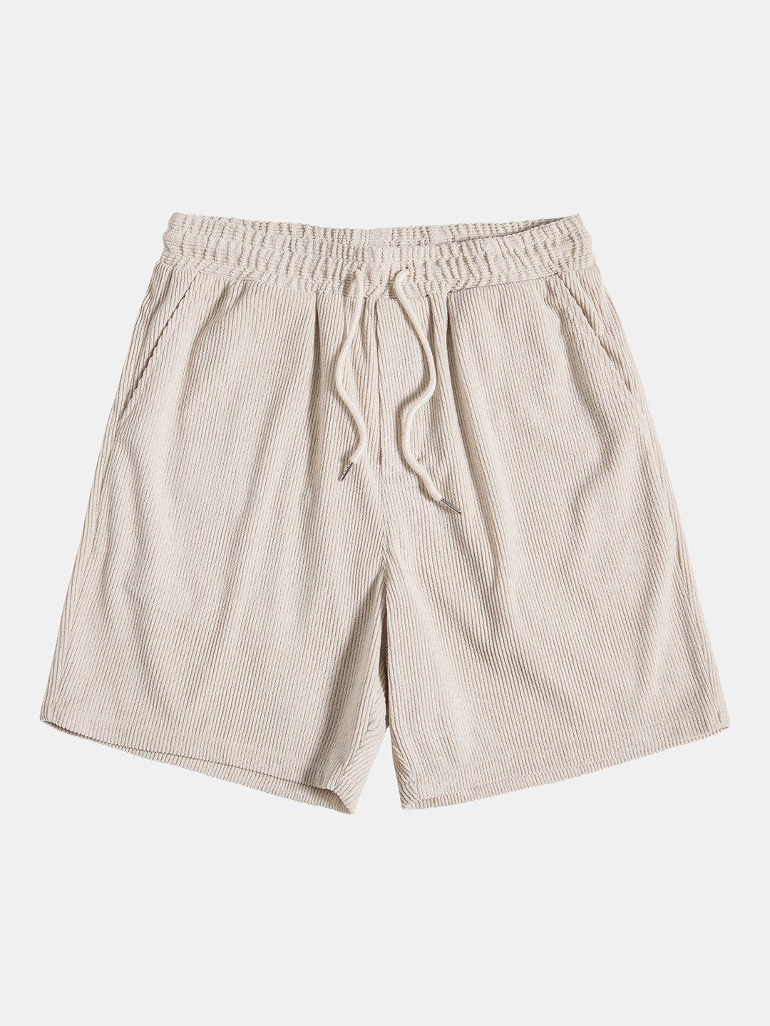 Short Sleeve Corduroy Shirt with Buttons and Shorts