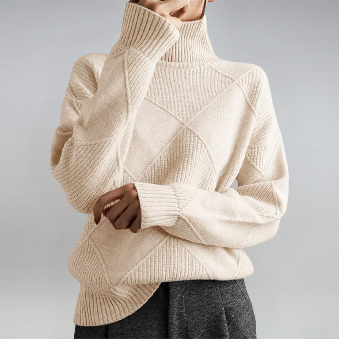 Luxe Cashmere Turtleneck Sweater by Lauren