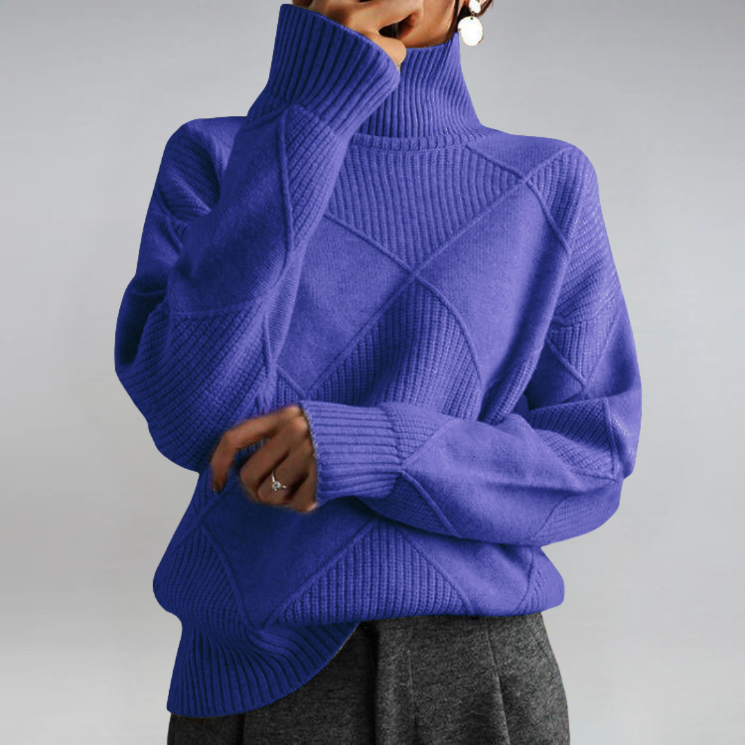 Luxe Cashmere Turtleneck Sweater by Lauren