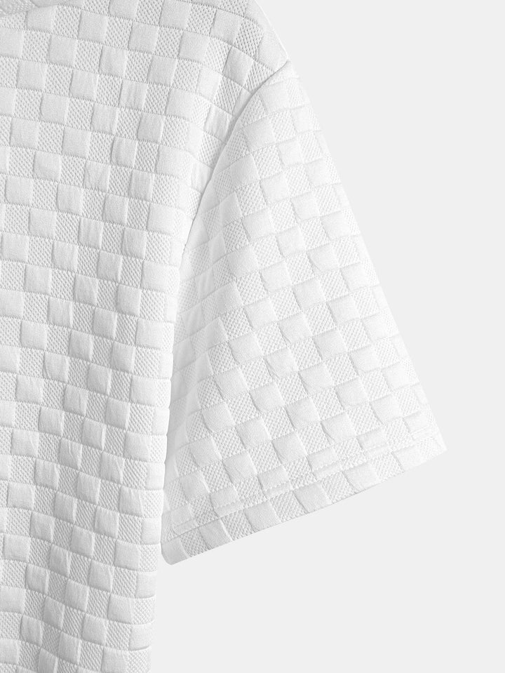 Hooded Sweatshirt with Checkerboard Hem <tc>T-Shirt</tc> &amp; Checkerboard <tc>Sh</tc>orts