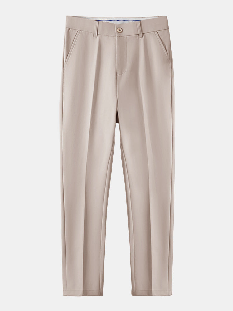 Long Sleeve Striped Shirt with Buttons & Slim Fit Tapered Pants