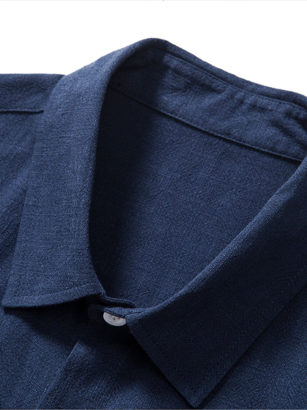 Button-Up Shirt in Linen and Rayon Blend