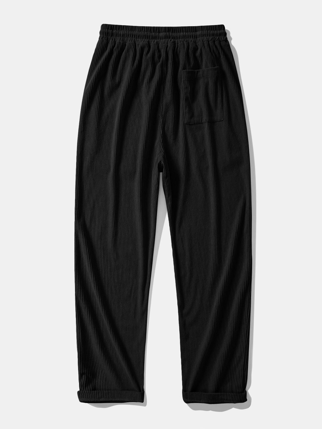Flannel Patchwork Hoodie in Relaxed Fit & Straight Corduroy Pants