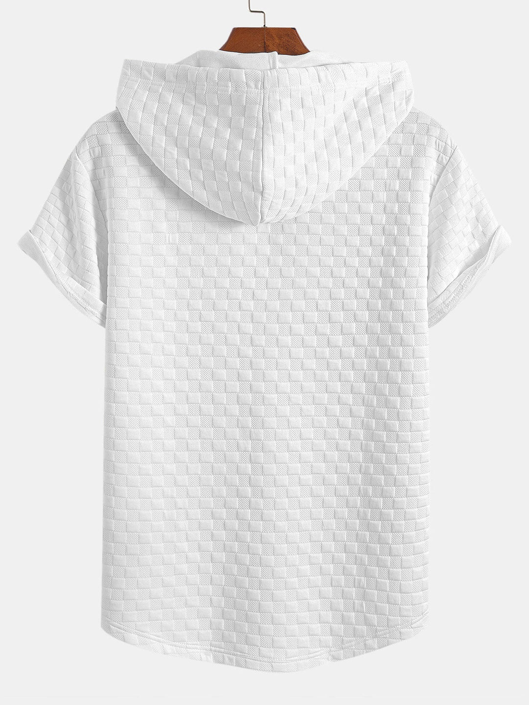 Hooded Sweatshirt with Checkerboard Hem <tc>T-Shirt</tc> &amp; Checkerboard <tc>Sh</tc>orts