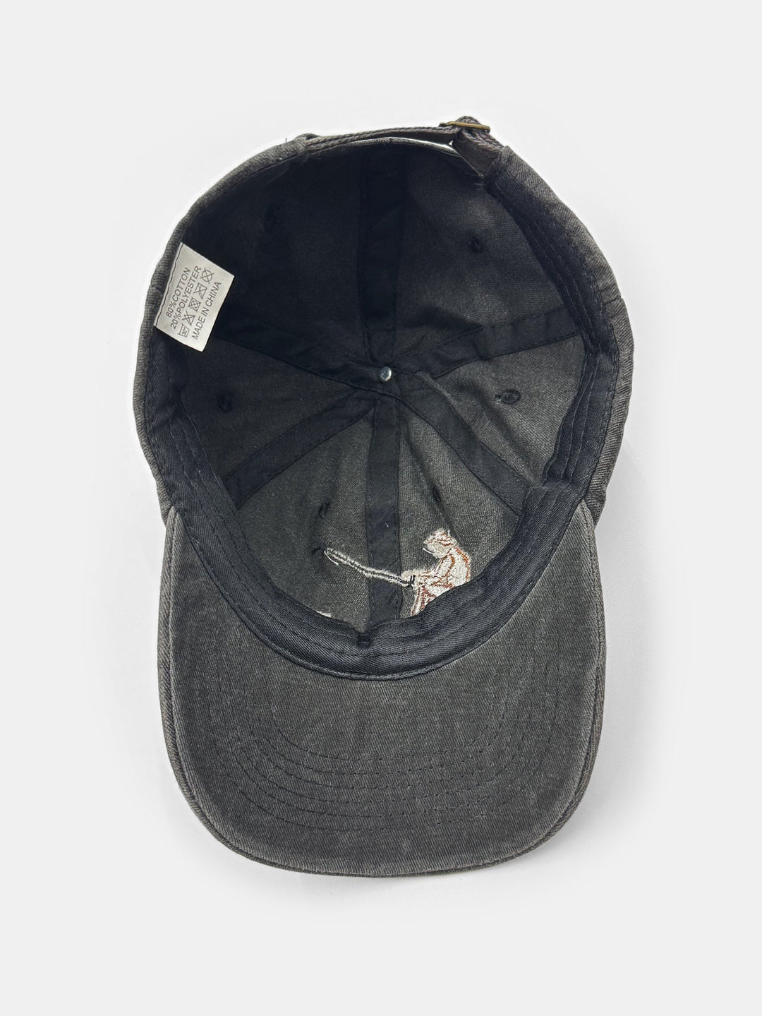 Washed Embroidered Interactive Fishing Baseball Cap