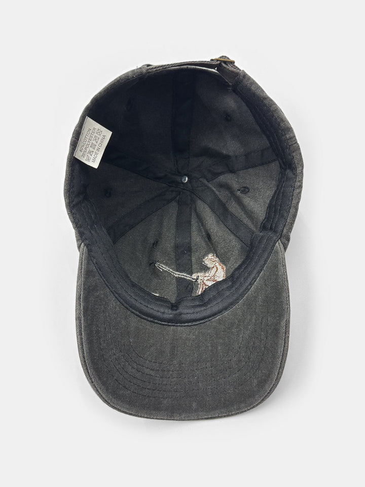 Washed Embroidered Interactive Fishing Baseball Cap