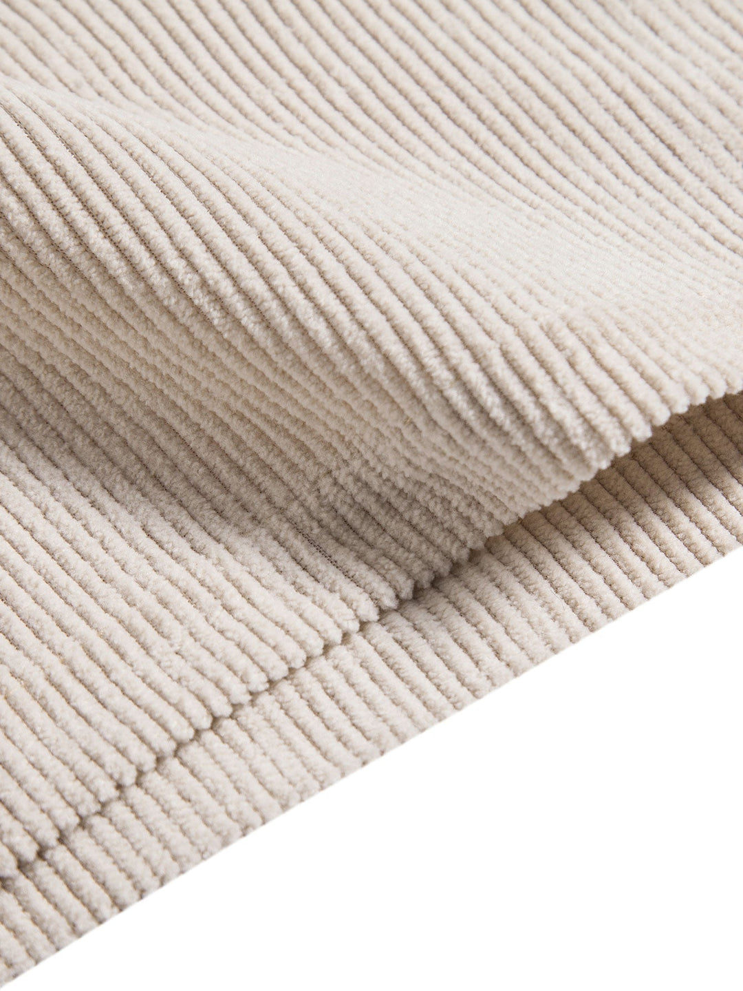 Short Sleeve Corduroy Shirt with Buttons and Shorts