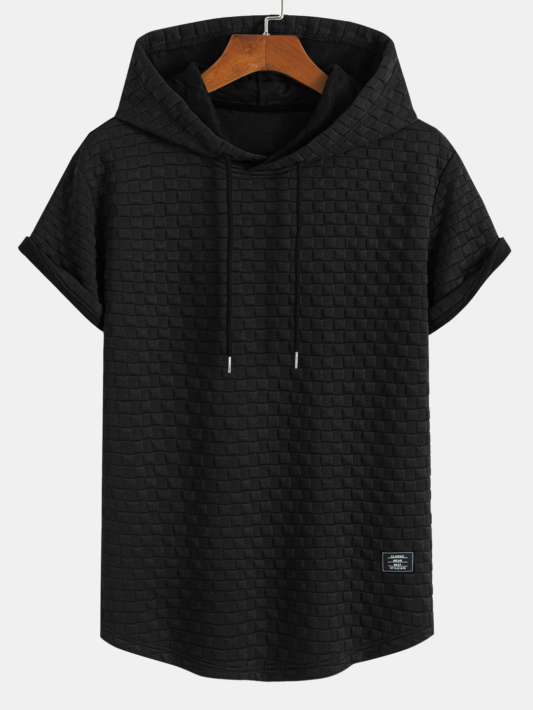 Hooded Sweatshirt with Checkerboard Hem <tc>T-Shirt</tc> &amp; Checkerboard <tc>Sh</tc>orts