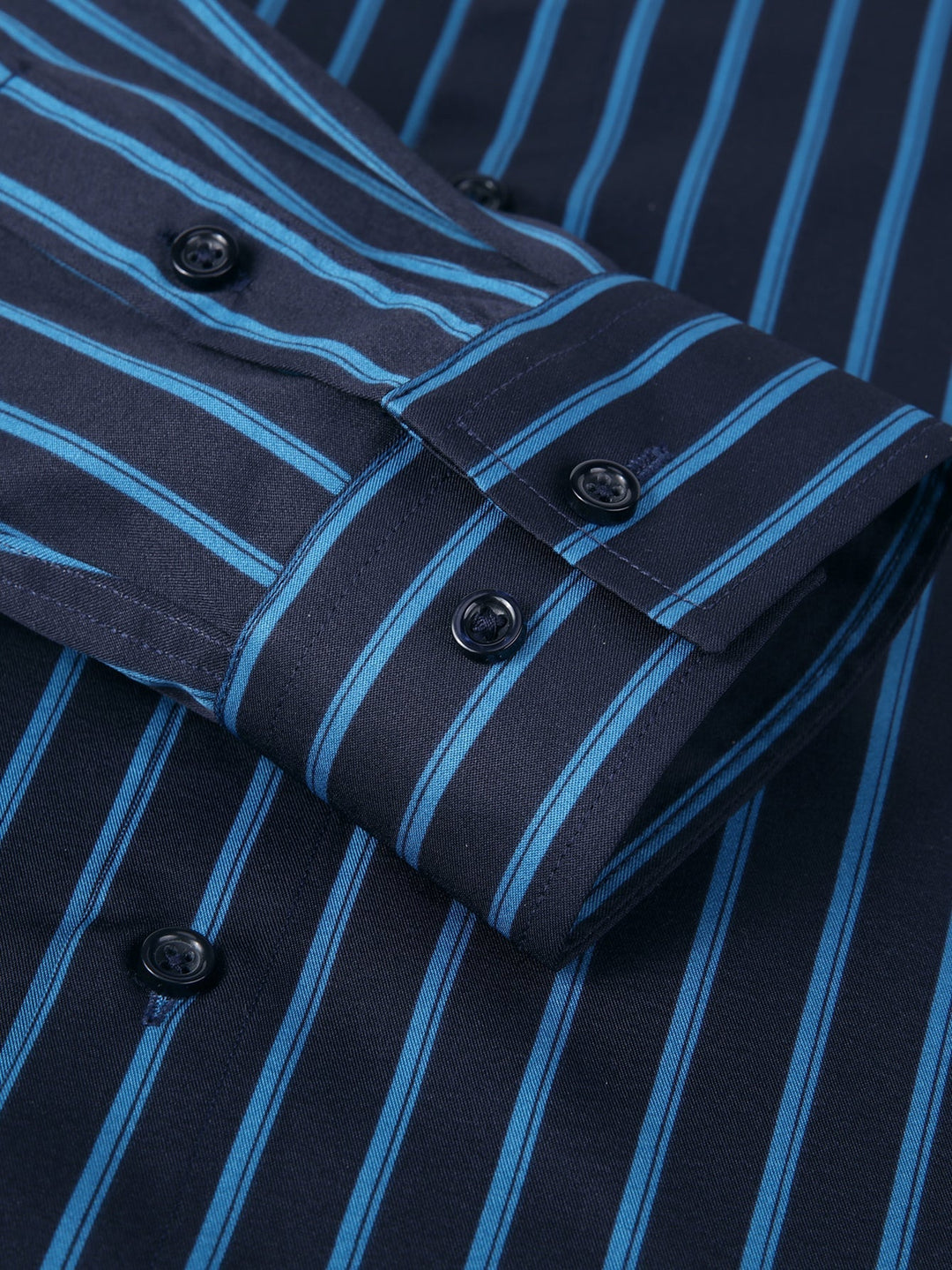 Long Sleeve Striped Shirt with Buttons