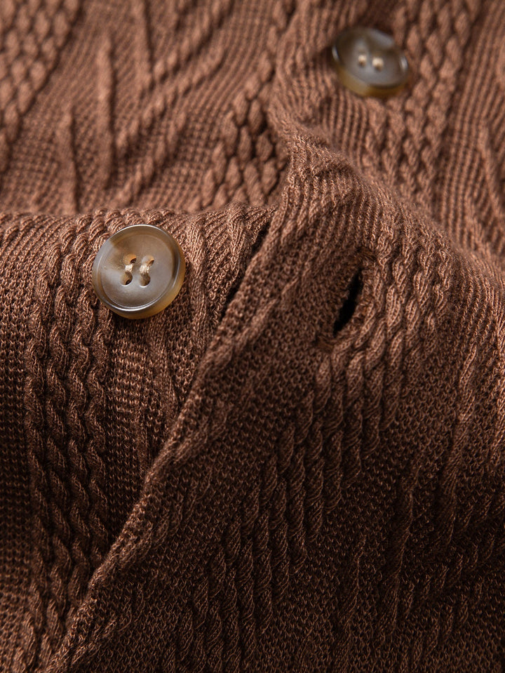 Textured Jacquard Cuban <tc>S</tc>shirt