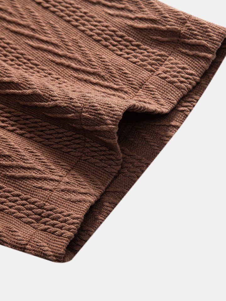Textured Jacquard Cuban <tc>S</tc>shirt