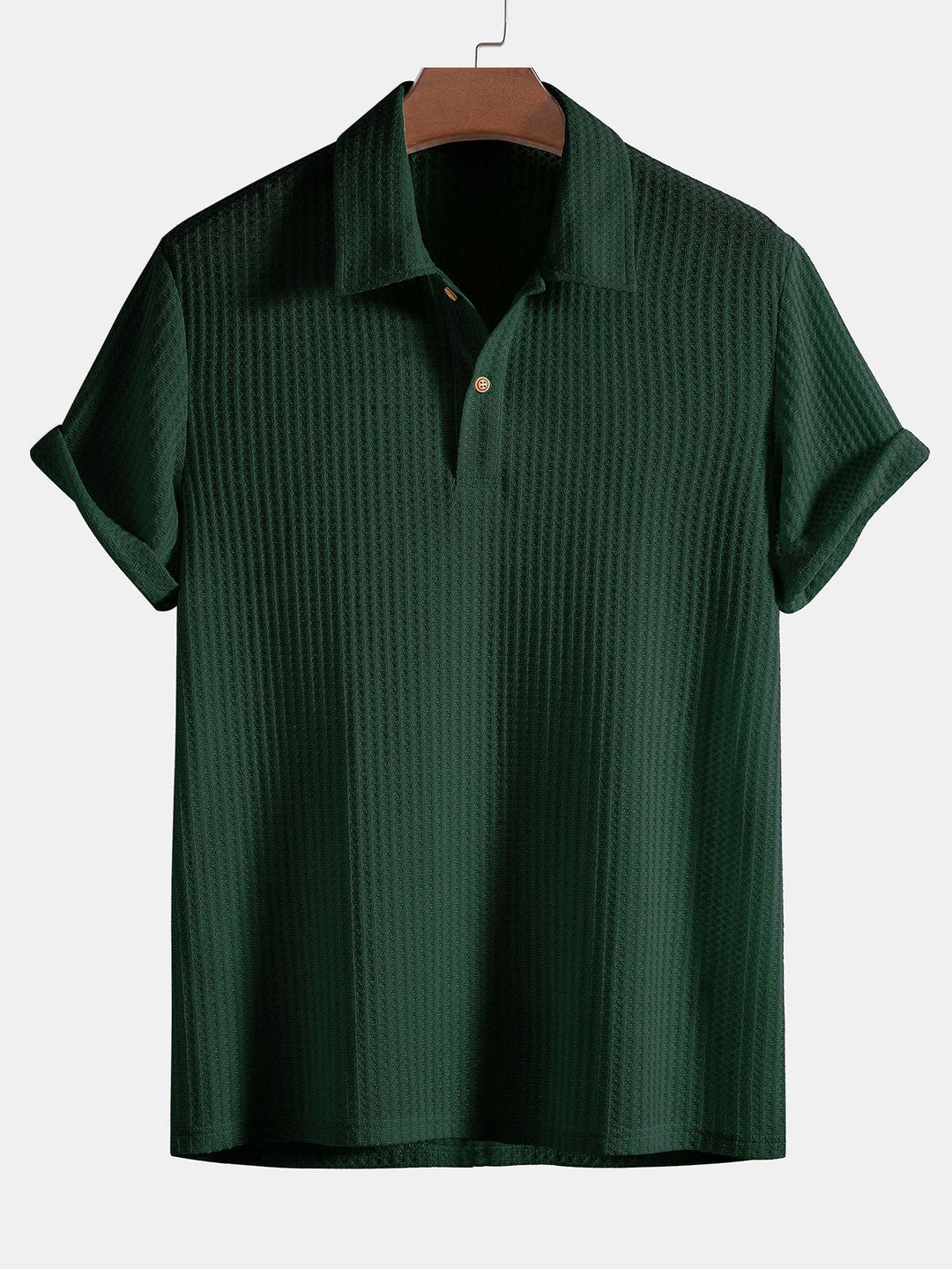 Knitted Waffle Polo