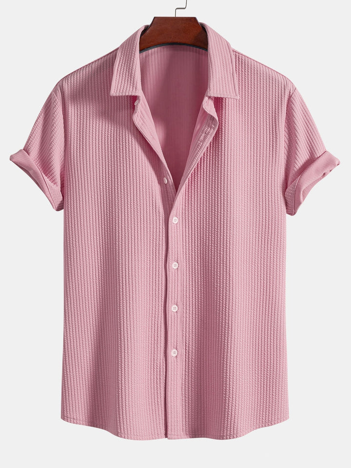 Muscle Rib Button-Up Shirt