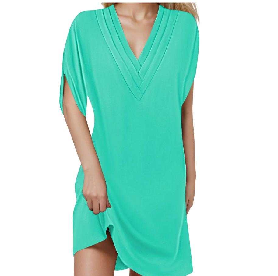 Jeanne™ | Elegant V-Neck Dress