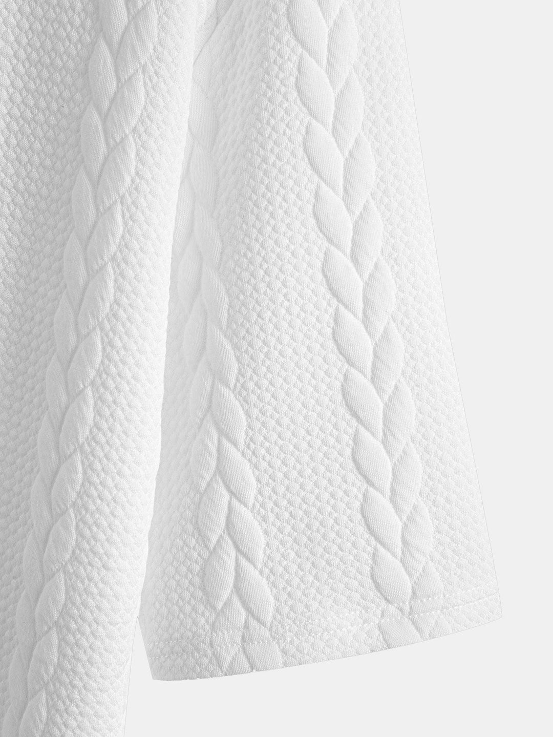 Relaxed Fit Jacquard Half-Sleeve T-Shirt