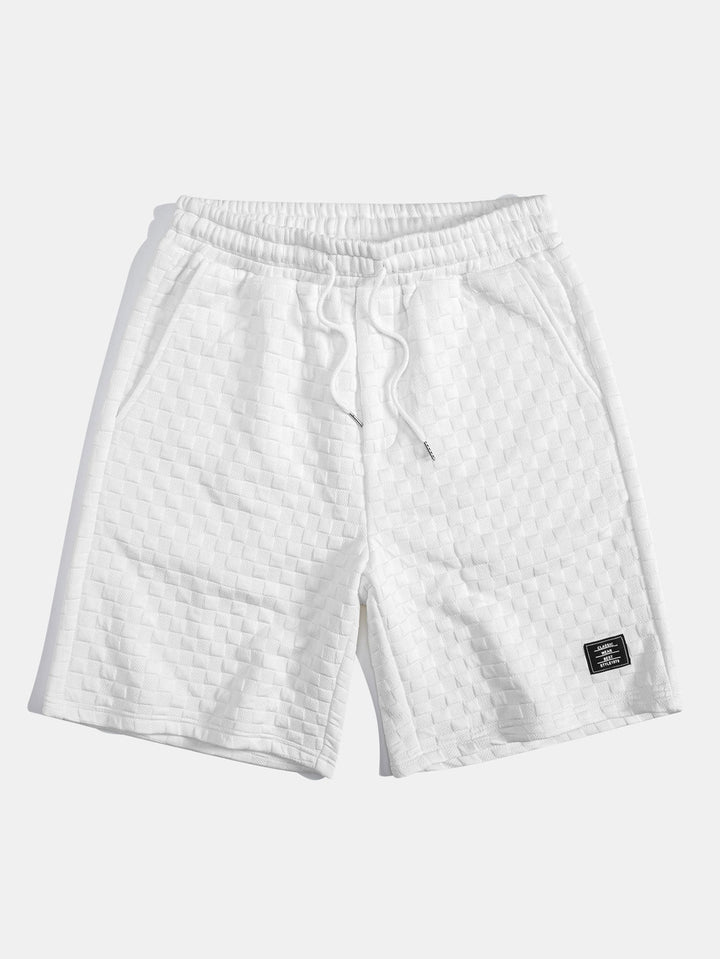 Hooded Sweatshirt with Checkerboard Hem <tc>T-Shirt</tc> &amp; Checkerboard <tc>Sh</tc>orts