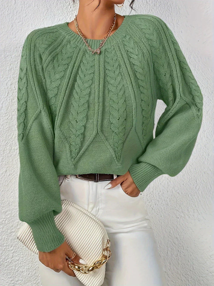 Aviora™ | Casual and Elegant Cable Knit Sweater